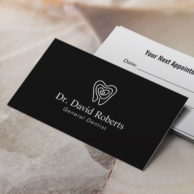 Carte De Rendez-vous Dentist Dentist Denterprint Logo Dental Nomination (Créateur téléchargé)