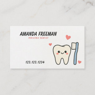 Carte De Rendez-vous Dentiste pour enfants de dentiste de brosse à dent