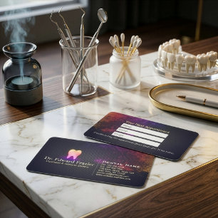 Carte De Rendez-vous Dentiste professionnel Clinique dentaire Rose Gold