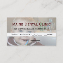 Carte de rendez-vous des dents de brossage de la c