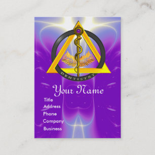 Carte De Rendez-vous DÉSIGNATION DU DENTISTE DE L'ASCLEPIUS ROD Purple