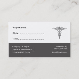 Carte De Rendez-vous Docteur Office Appointment