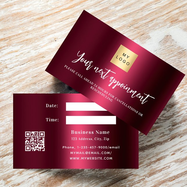 Carte de rendez-vous du logo d'entreprise de la Bo (Créateur téléchargé)