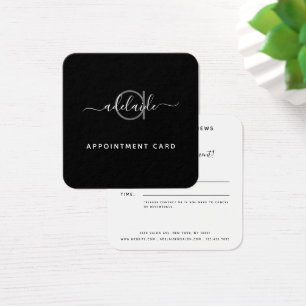 Carte de rendez-vous du salon de maquillage profes