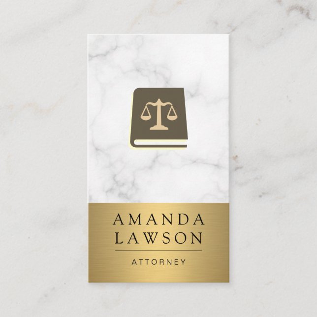 Carte De Rendez-vous Échelles de justice | Avocat | Livre de droit (Devant)