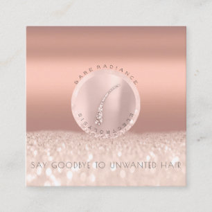 Carte de rendez-vous Electrolyse Rose Parties scin