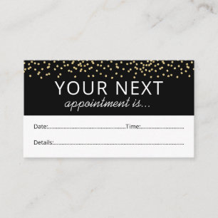 Carte De Rendez-vous Élégant Salon de beauté Parties scintillant Suivan