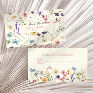 Carte De Rendez-vous Elegant Wildflower Wild Flower Floral Custom