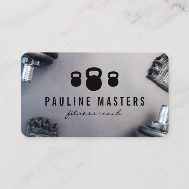 Carte De Rendez-vous Entraîneur Fitness | Formateur personnel (Devant)