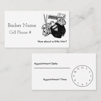 Carte De Rendez-vous Équilibrez-moi, coiffeur