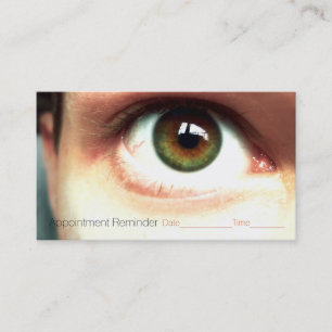Carte De Rendez-vous Examen d'Optometrist.Ophthalmologist.Eye.