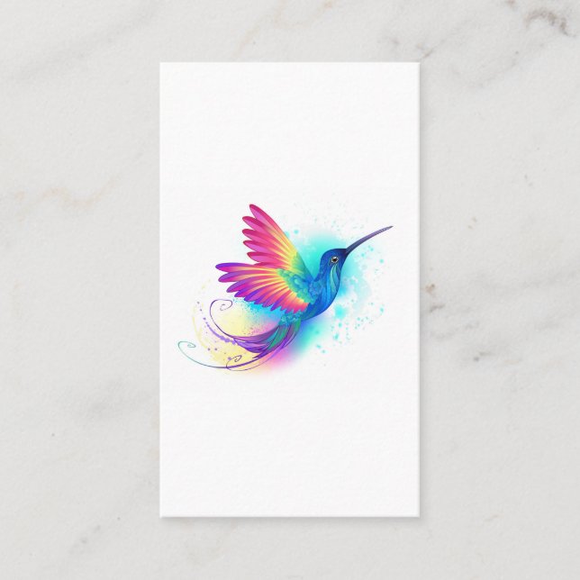 Carte De Rendez-vous Exotic Rainbow Hummingbird (Devant)
