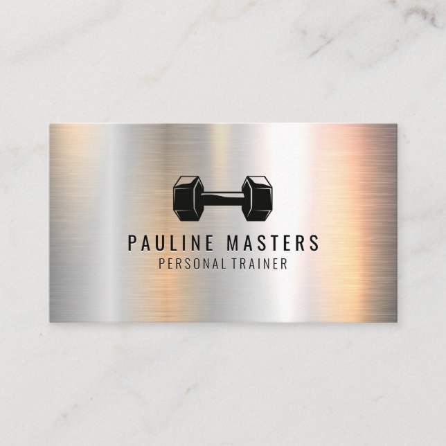 Carte De Rendez-vous Fitness Nutrition | Formateur personnel | Dumbbell (Devant)