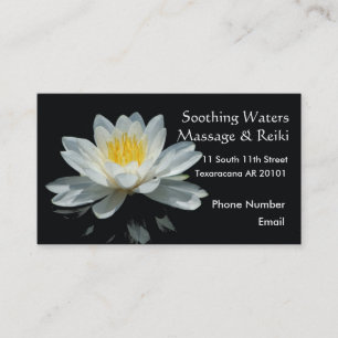 Carte De Rendez-vous Fleur de Lotus de flottement