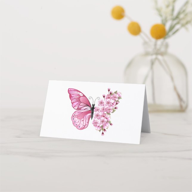 Carte De Rendez-vous Flower Butterfly (Devant)