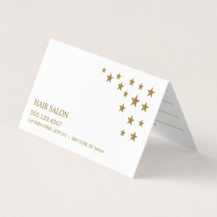 Carte de rendez-vous Gold Parties scintillant Star