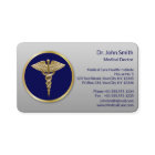 Gold Professional Blue Médicale Caduceus