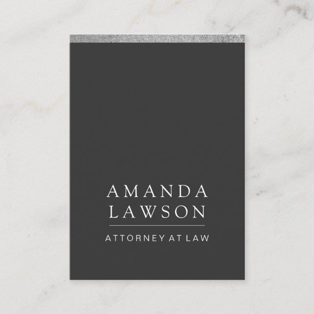 Carte De Rendez-vous Grey lisse (rendez-vous) / Découpe Parties scintil (Devant)