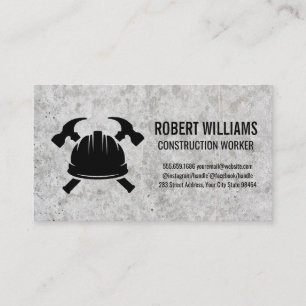 Carte De Rendez-vous Hardhat Hammers   Construction   Béton