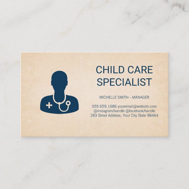 Carte De Rendez-vous Icône professionnelle Médicale (Devant)