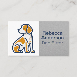 Carte De Rendez-vous Illustration de la position assise du chien mignon