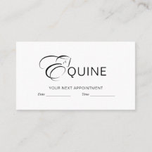 Lettre monogramme E Horse