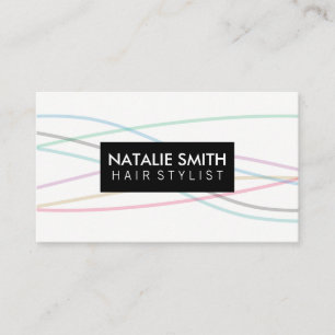 Carte De Rendez-vous Lignes colorées / Nomination