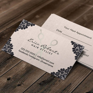 Carte De Rendez-vous Liste de cheveux Vintage Laced Blush Rose Rendez-v