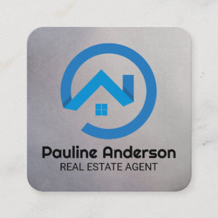 Carte De Rendez-vous Logo Blue Real Estate