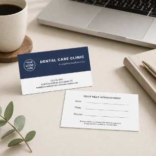 Carte De Rendez-vous Logo de clinique dentaire professionnel dentiste