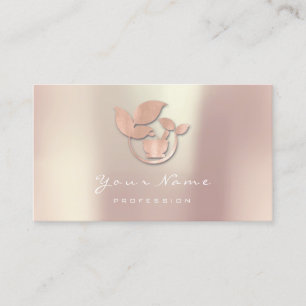 Carte De Rendez-vous Logo de fines herbes d'Ayurveda d'alimentation