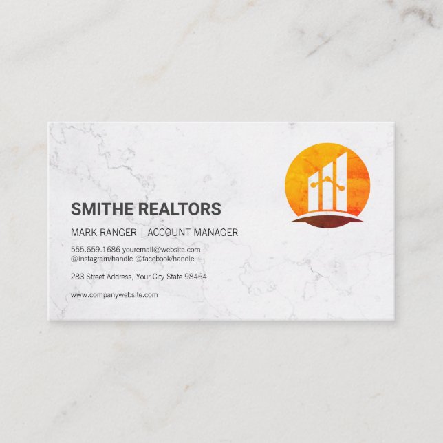 Carte De Rendez-vous Logo Finance | Finances | Immobilier (Devant)