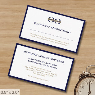 Carte De Rendez-vous Logo professionnel