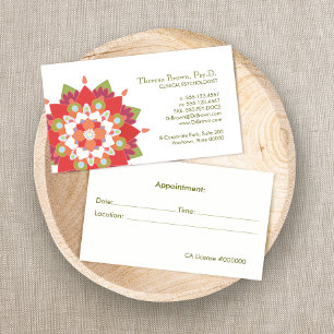 Carte De Rendez-vous Lotus Logo Wellness and Mental Health Nomination