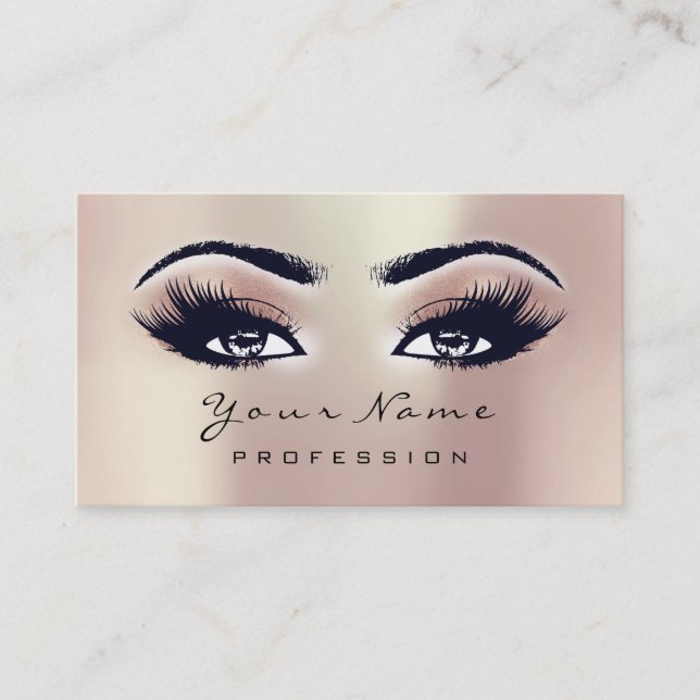 Carte de rendez-vous Maquillage Eyebrow Eyes Lashe (Devant)