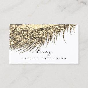 Carte De Rendez-vous Maquillage Eyebrow Nom Lash Parties scintillant Ve