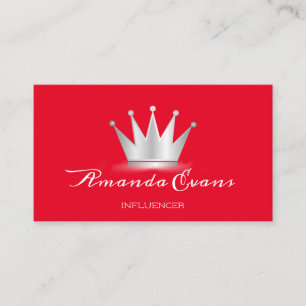 Carte De Rendez-vous Maquillage SPA Artiste de la couronne gris Royal P