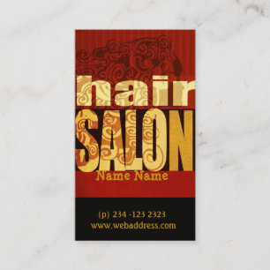 Carte De Rendez-vous Maquilleur terre-à-terre de coiffeur de salon