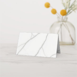 Carte De Rendez-vous Marbre Blanc