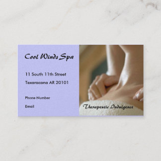 Carte De Rendez-vous Massage des mains photo