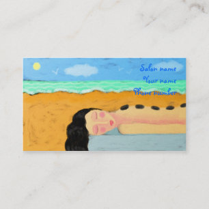 Carte De Rendez-vous Massage en pierre chaude