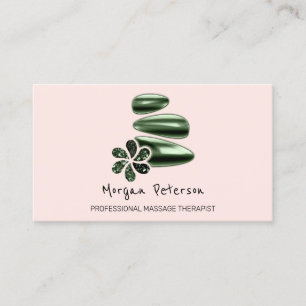 Carte De Rendez-vous Massage Spa Wellness Rose Woodland Logo
