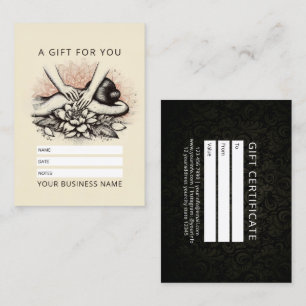 Carte De Rendez-vous Massage Thérapie Guérison Mains Énergie Spa Bien-ê
