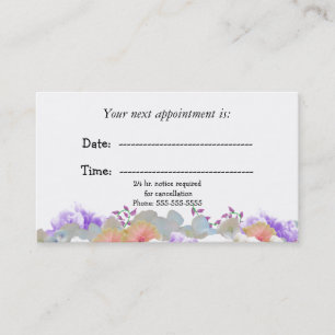 Carte de rendez-vous Médicale florale minimale