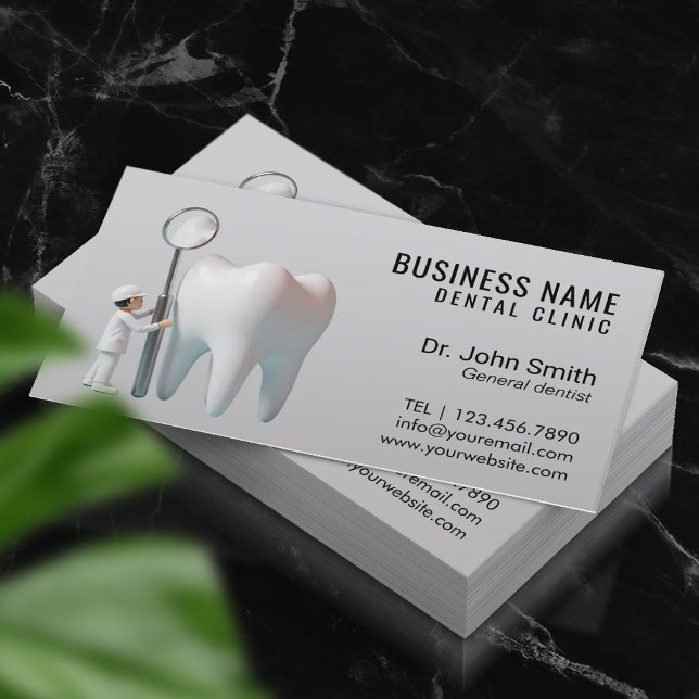 Carte De Rendez-vous Mini dentiste et dentiste dentaire légère (Créateur téléchargé)