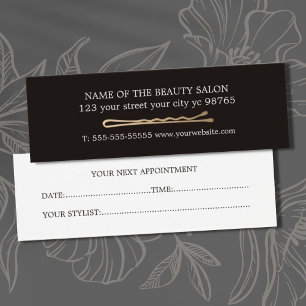 Carte de rendez-vous minimaliste élégante pour la
