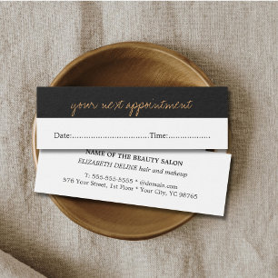 Carte de rendez-vous moderne Simple Beauty Salon