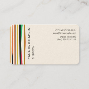 Carte De Rendez-vous Multicolor : un médecin pédiatrique branché