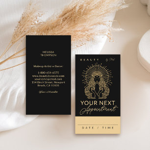 Carte De Rendez-vous Mystic Tarot maquillage ongles de cheveux Monogram