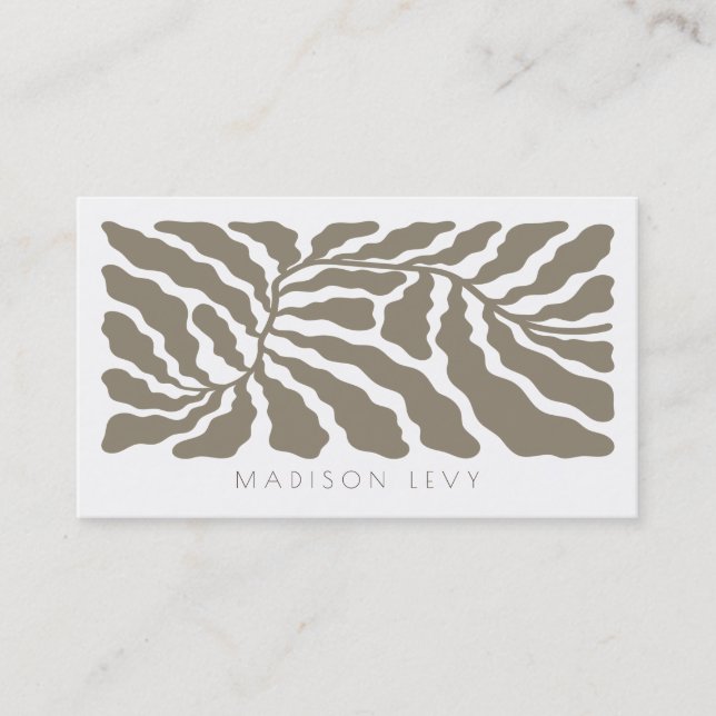 Carte De Rendez-vous Nature Branch Minimalist Appointment Cards (Devant)